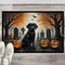 Edge Collections - 24" x 36" - Multicolor - Labrador Retriever Spooky Halloween Doormat Indoor Outdoor Rug - 1 Piece